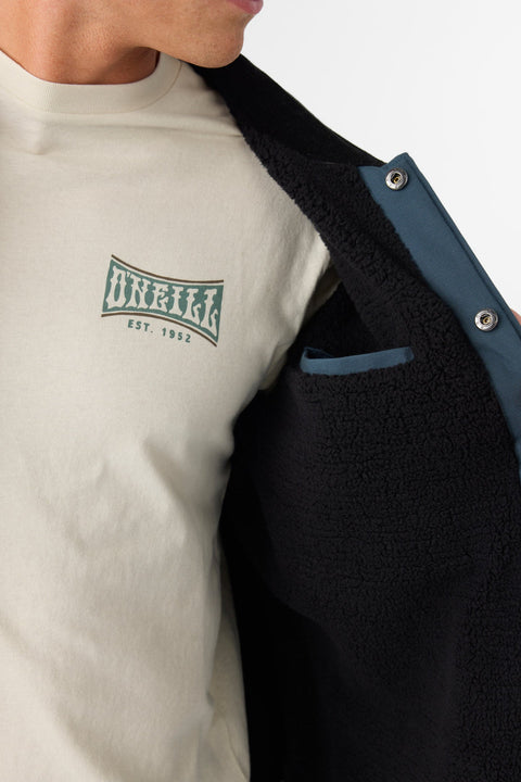 Oneill Men's Navy Bronsen High Pile Lined Barn Jacket | Oneill In Lebanon