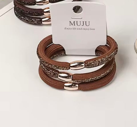 Muju 3 Piece Set Of Carded Elastic Hair Ties | Muju In Lrbanon