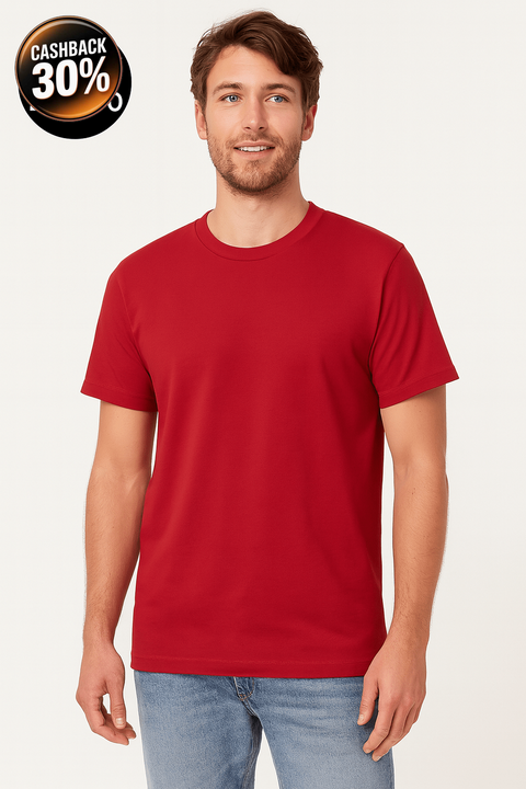 Alternative Apparel Men's Red Cotton T-Shirt | Alternative Apparel In Lebanon