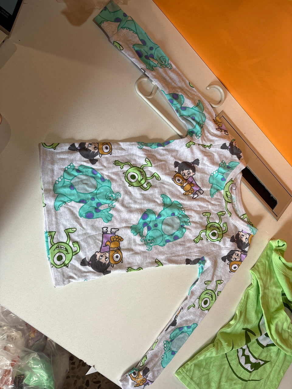 Disney Boy's Light Green /Grey Monsters 2 pc Blouse|Disney in Lebanon