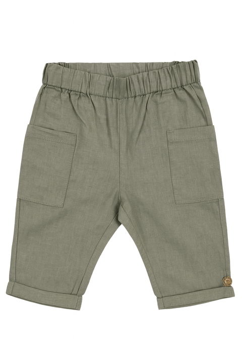 POMPdeLUX Girl's Green Straight Trousers  |POMPdeLUX in Lebanon