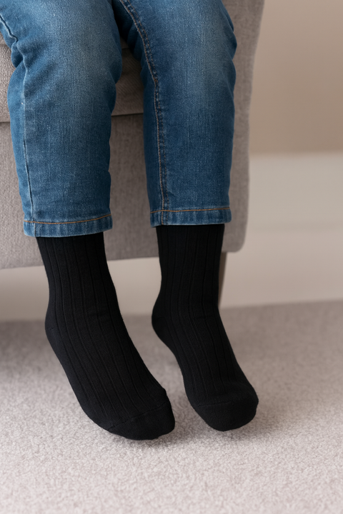 Jefferies Socks Boy's Black Pack Of 2 Pair Socks AMZ231