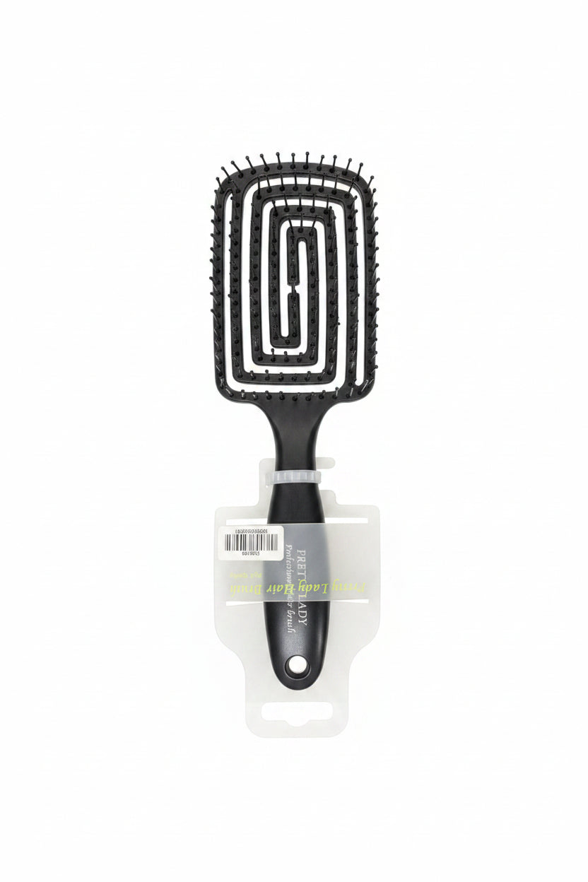 Freddy Square Flexible Vent Black Hairbrush