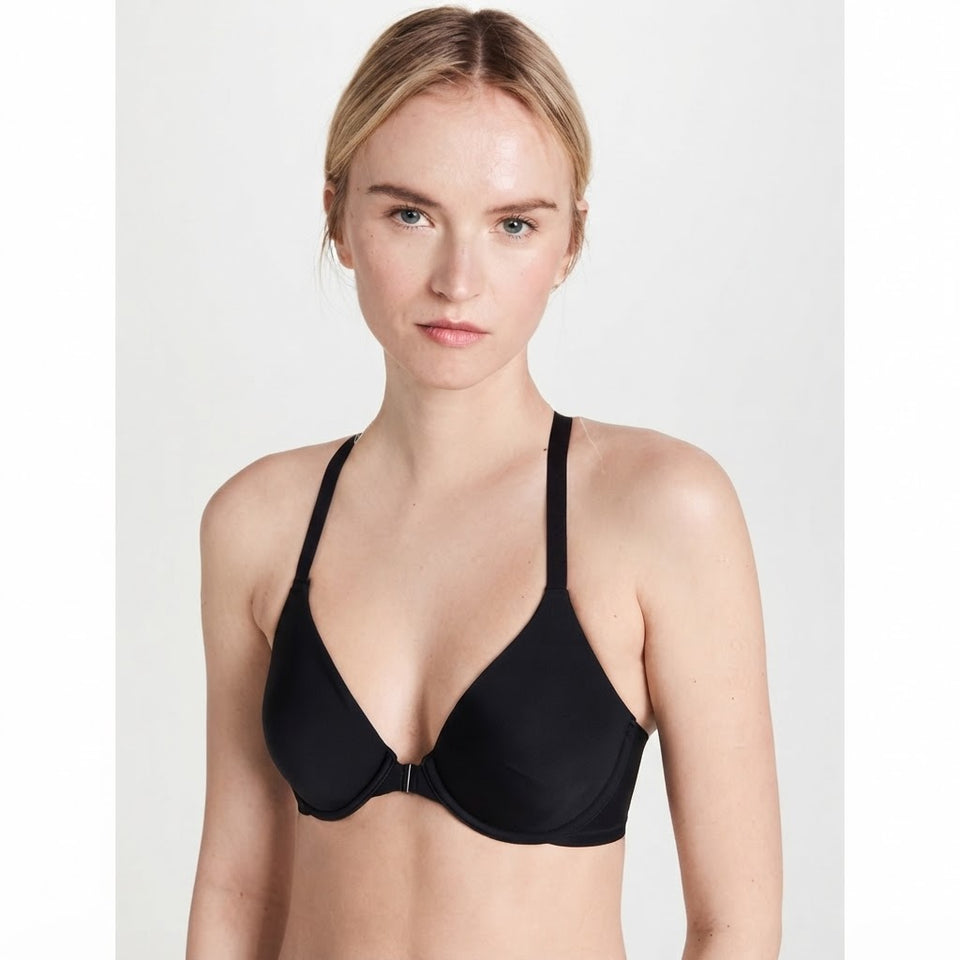 Natori Women's Black Smooth Comfort Front Close Bra