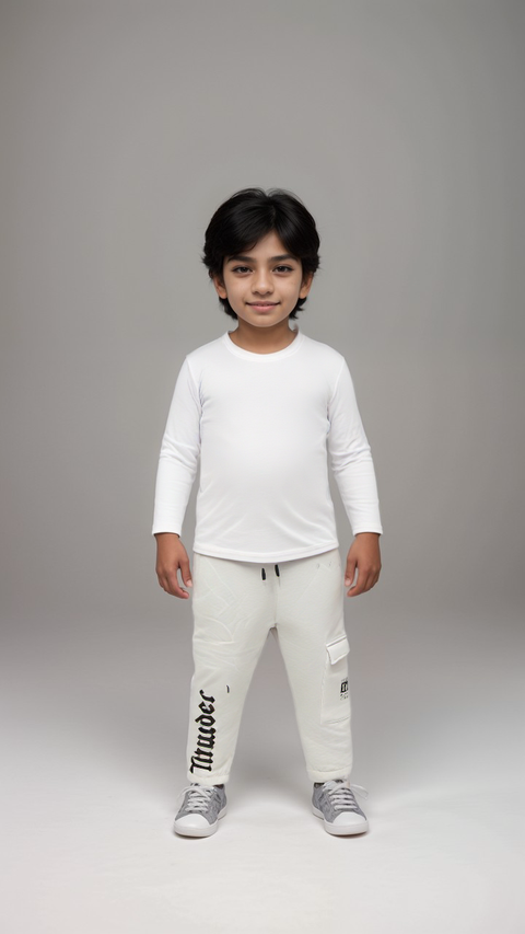Terranova Boy's White Sweatpants  | Terranova In Lebanon