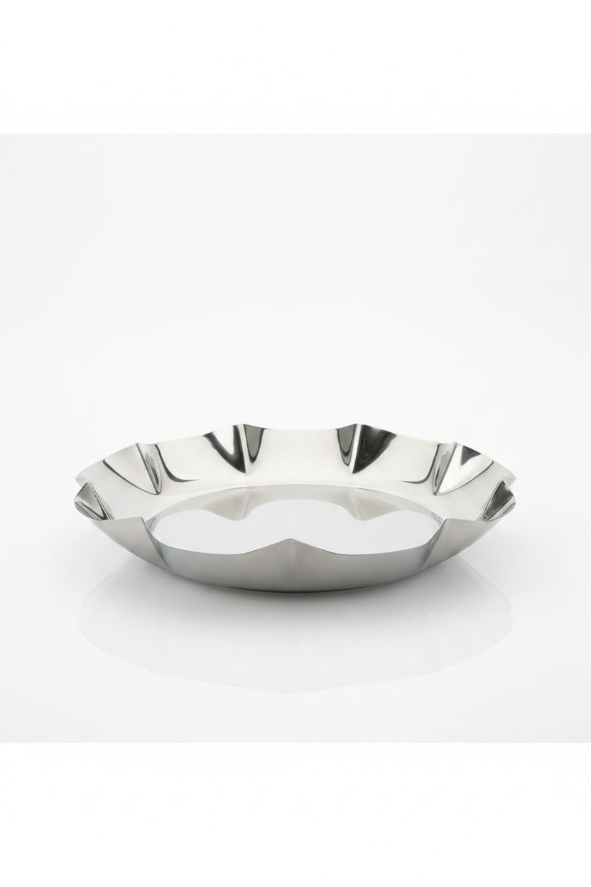Lucky Tiger Stainless Steel Wavy Decorative Bowl(SO-7788)