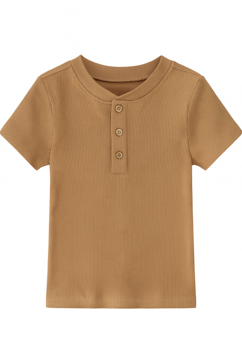 POMPdeLUX Boy's Beige Short-Sleeve T-Shirt |POMPdeLUX in Lebanon