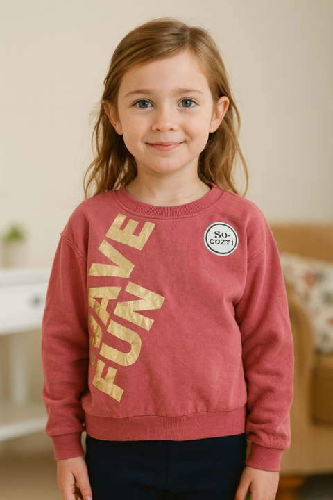 S.Oliver Girl's Pink Long-Sleeve Sweatshirt |S.Oliver in Lebanon