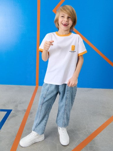 Sinsay Boy's Light Blue Elastic Waist Jeans | Sinsay In Lebanon