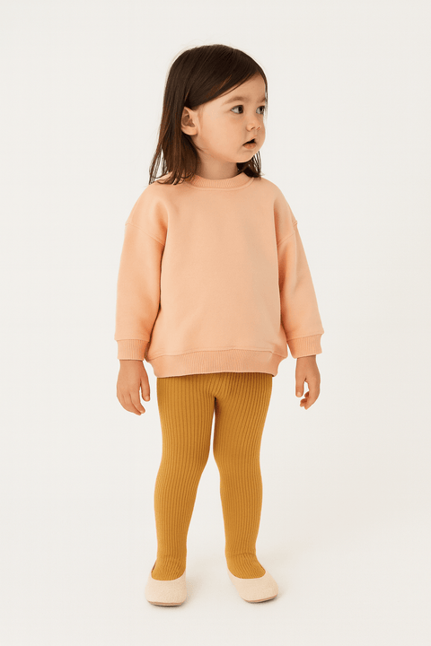 POMPdeLUX Girl's Stripped Camel Tights | POMPdeLUX in Lebanon