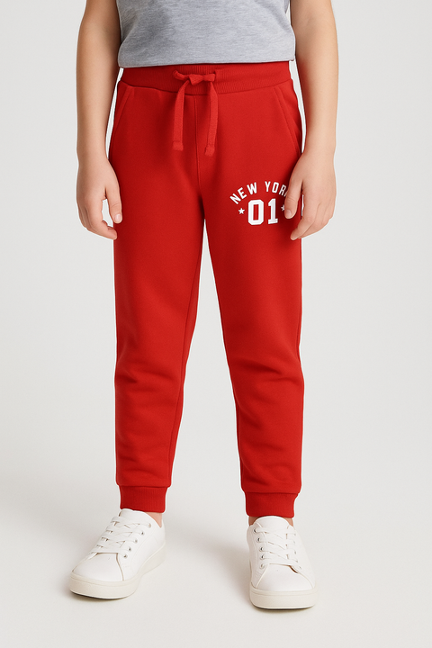 Sinsay Boy's Red New York Print Jogging Sweatpants | Sinsay In Lebanon