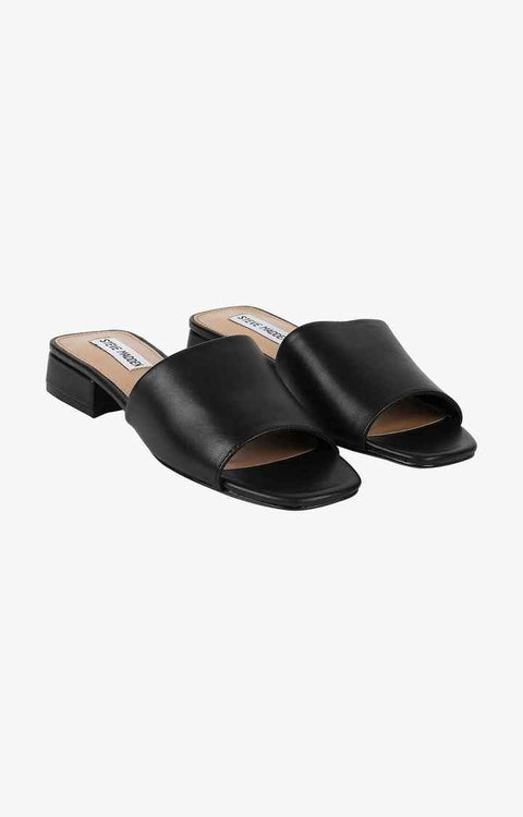 Steve Madden Women's Black Leather Delish Sandals | Steve Madden In Lebanon