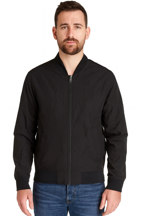 Banana Republic Men’s Black Bomber Long Sleeve Jacket |Banana Republic In Lebanon