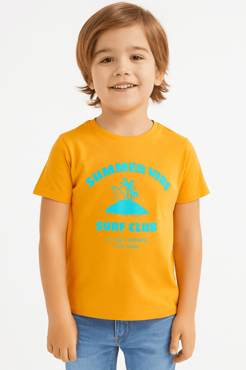 Sinsay Boy's Orange Print T-Shirt | Sinsay In Lebanon
