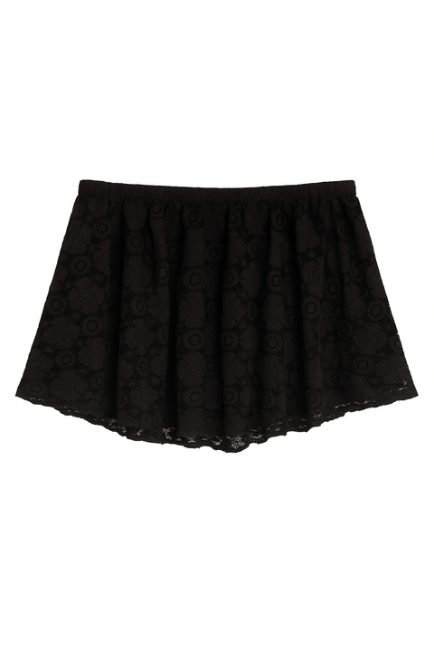 Mango Women's Black Lace Crop Top |Mango In Lebanon