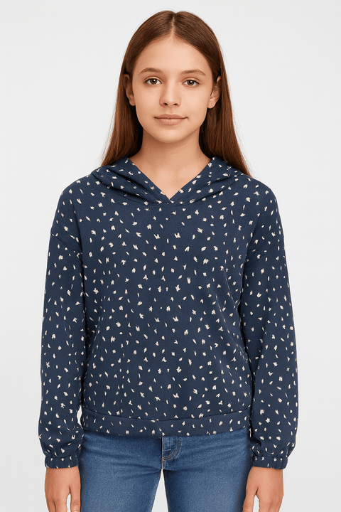 S.Oliver Girl's Navy Long-Sleeve Hoodie |S.Oliver in Lebanon