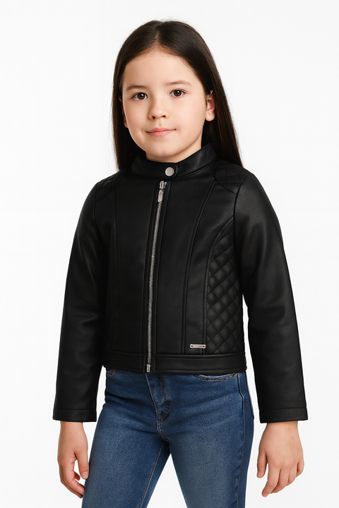 Terranova Girl's Black Leather Jacket  |Terranova In Lebanon