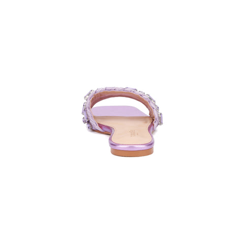 Torgeis Women's Lavender Miya Flat Sandals | Torgeis In Lebanon