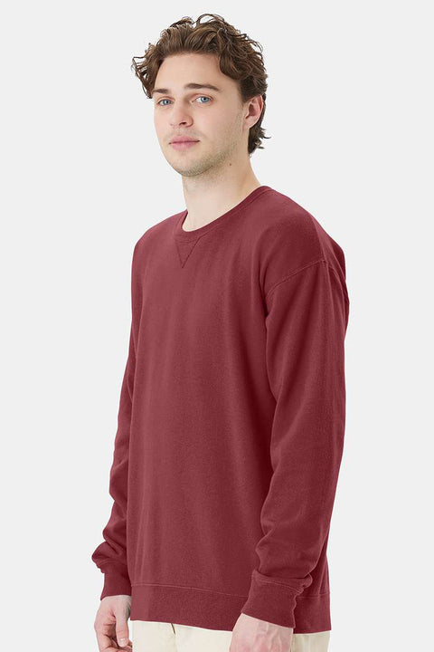 ComfortWash By Hanes Men's Maroon Crewneck Sweatshirt | Hanes In Lebanon