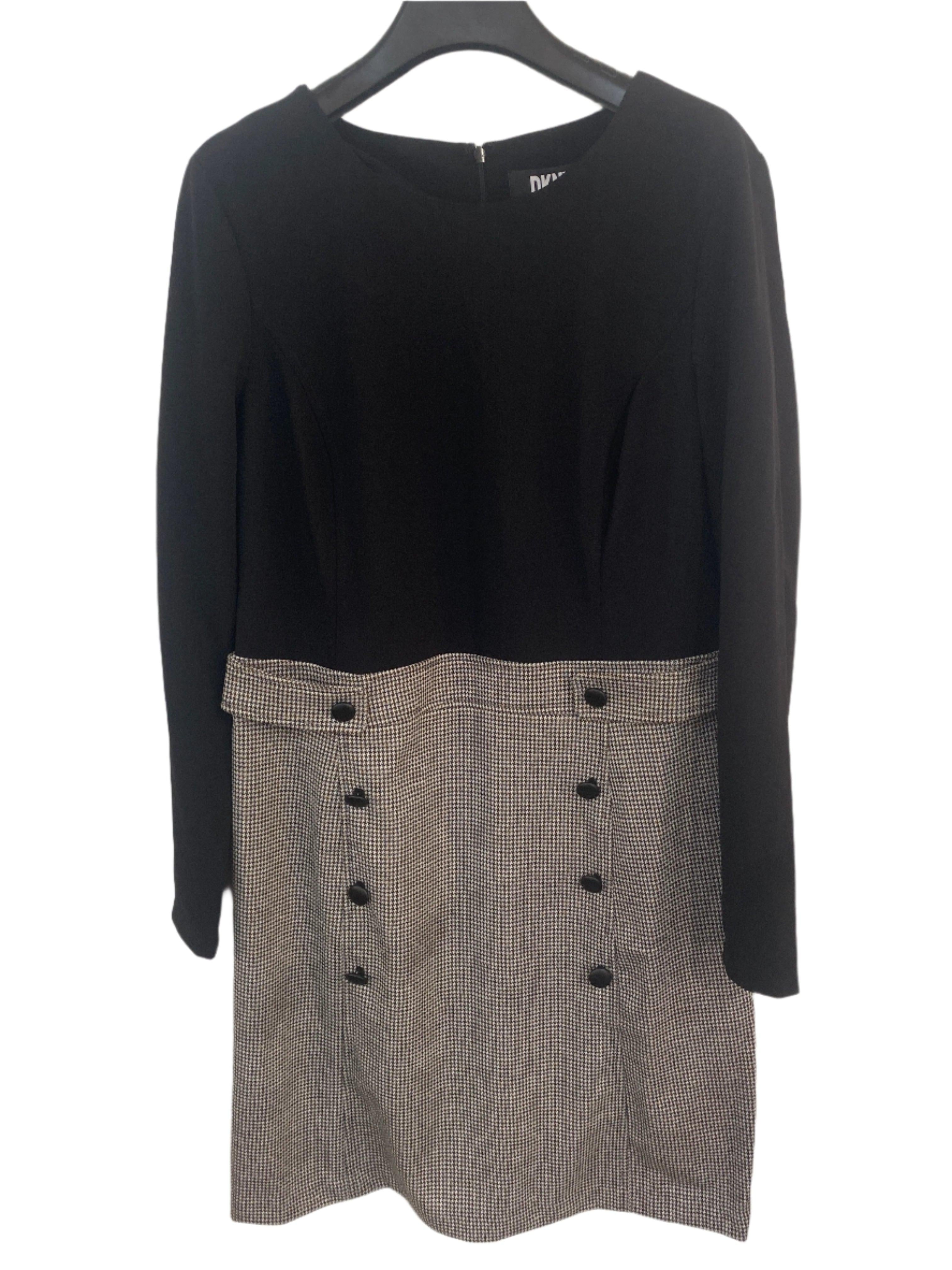 DKNY Women's Black Long Sleeve Dress |DKNY in Lebanon