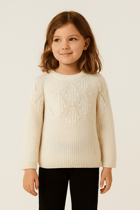 S.Oliver Girl's White Long-Sleeve Wool Blouse | S.Oliver In Lebanon
