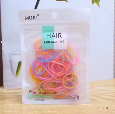 Muju 100 pcs Small Color Rubber Band Bag |Muju In Lebanon