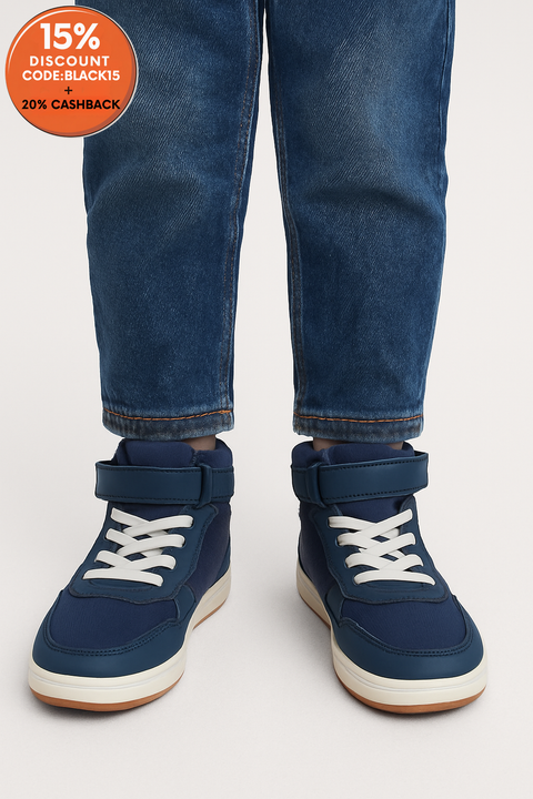 H & M Boy's Navy Ankled Sneakers | H & M In Lebanon