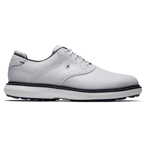 Footjoy Men's White & Navy Traditions Casusal Shoes | Footjoy In Lebanon
