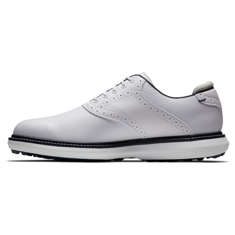 Footjoy Men's White & Navy Traditions Casusal Shoes | Footjoy In Lebanon