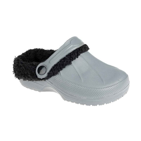 FOAMWALK Boy's Furry Little Solid Clog with Sherpa Lining | FOAMWALK In Lebanon