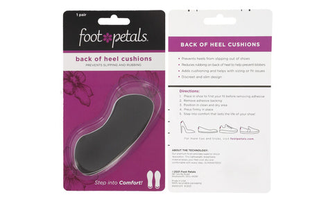 Foot Petals Women's Black Back of Heel Cushions|Foot Petals In Lebanon