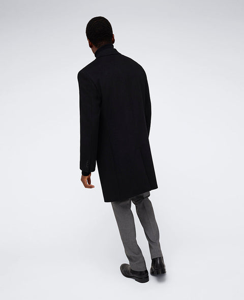 Kenneth Cole Men's Black Classic Fit OverCoat  |Kenneth Cole  In Lebanon
