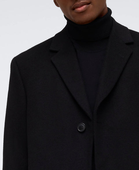 Kenneth Cole Men's Black Classic Fit OverCoat  |Kenneth Cole  In Lebanon