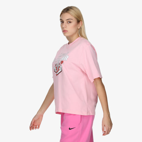 Nike Women's Light Pink Cotton Sportswear T-Shirt | Nike In Lebanon
