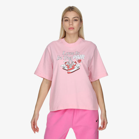 Nike Women's Light Pink Cotton Sportswear T-Shirt | Nike In Lebanon