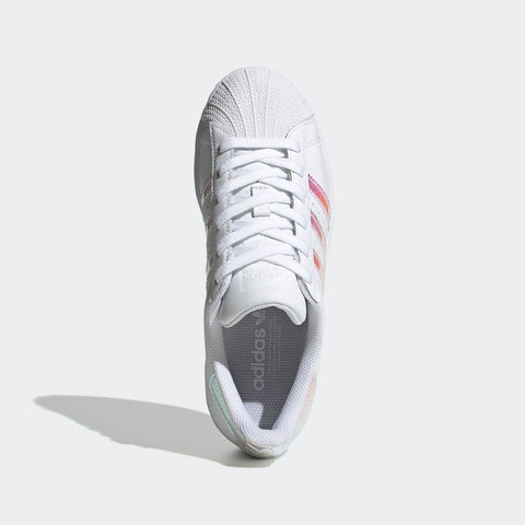 Adidas Kids White & Pink Superstar J Sneaker | Adidas In Lebanon