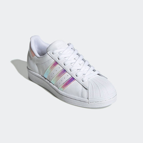 Adidas Kids White & Pink Superstar J Sneaker | Adidas In Lebanon