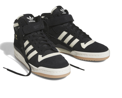 Adidas Men's Black & White Forum Mid Sneaker | Adidas In Lebanon
