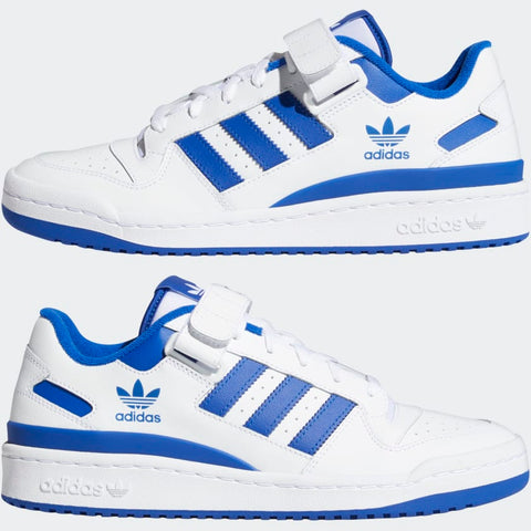 Adidas Men's White & Blue Forum Low Sneaker | Adidas In Lebanon