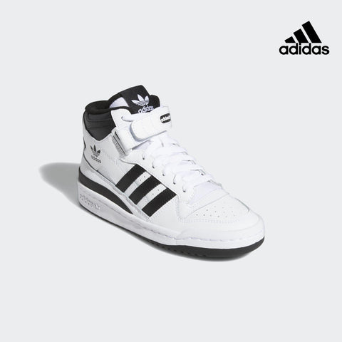 Adidas Unisex White & Black Forum Mid Sneakers | Adidas in Lebanon