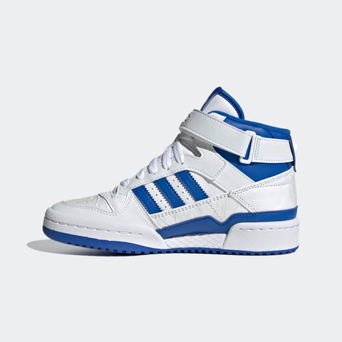 Adidas Kids Unisex Originals Forum Mid White & Blue Sneaker | Adidas In Lebanon