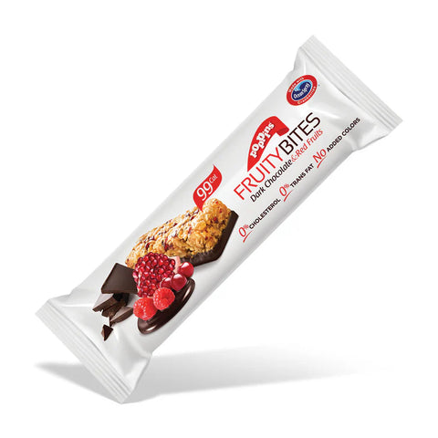Poppins Fruity Bites Dark Chocolate & Red Fruits 25g