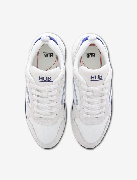 Hub Men's White Glide S43 Sneakers | Hub In Lebanon