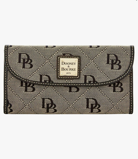 Dooney & Bourke Women's Black Signature Continental Wallet | Dooney & Bourke In Lebanon
