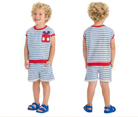Disney Baby Boy's Red/Blue 2pc Mickey Mouse Tank and Shorts Set | Disney In Lebanon