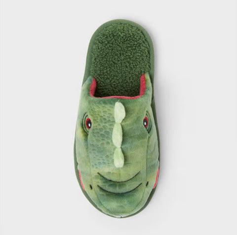 Cat & Jack Kid's Green Dino Scuff Slipper | Cat & Jack In Lebanon
