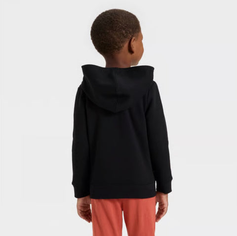Cat & Jack Baby Boy's Black Fleece Zip-Up Hooded Jacket | Cat & Jack In Lebanon