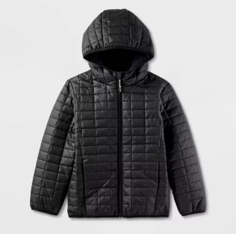 Cat & Jack Boy's Black Puffer Jacket | Cat & Jack In Lebanon
