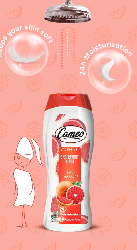 Cameo Shower Gel 24 Hours Moisturization Paraben Free 650ml | Cameo In Lebanon