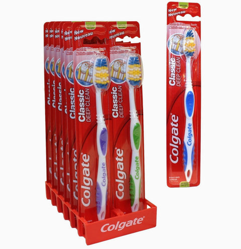 Colgate Classic Deep Clean Medium Toothbrush 12pcs